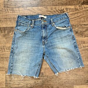 Levi's Strauss Signature Bootcut Bermuda Jeans Denim Women's W32 L34